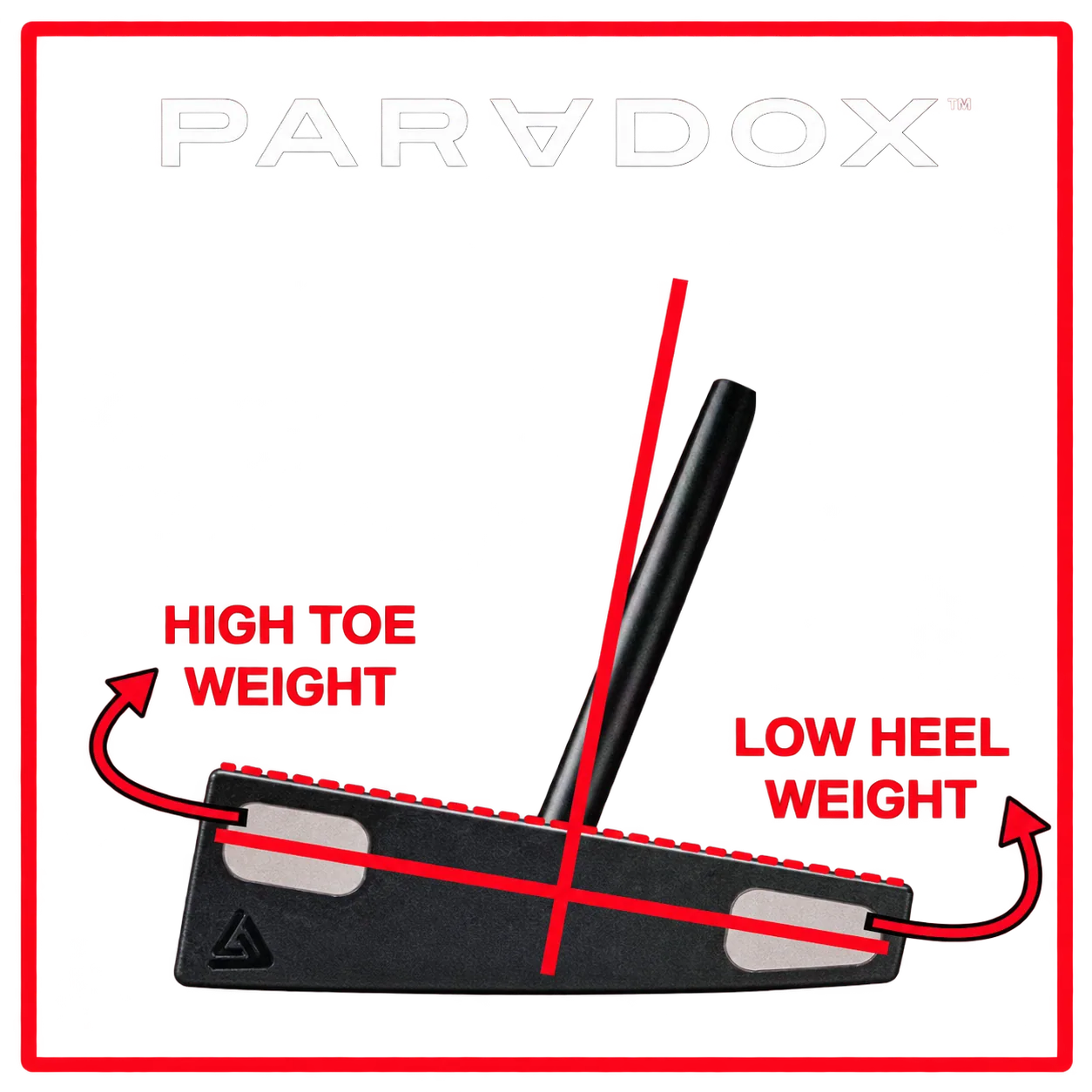 PARADOXの回転軸と重量配置